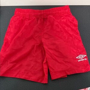 Umbro Vibrant Red Athletic Shorts